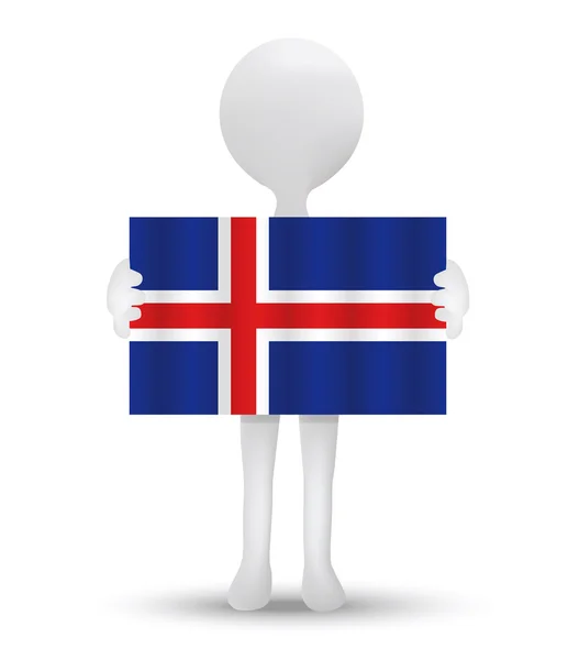 Flag of Republic of Iceland — Stock Vector