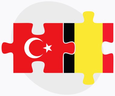 Türkiye ve Belçika bayrakları