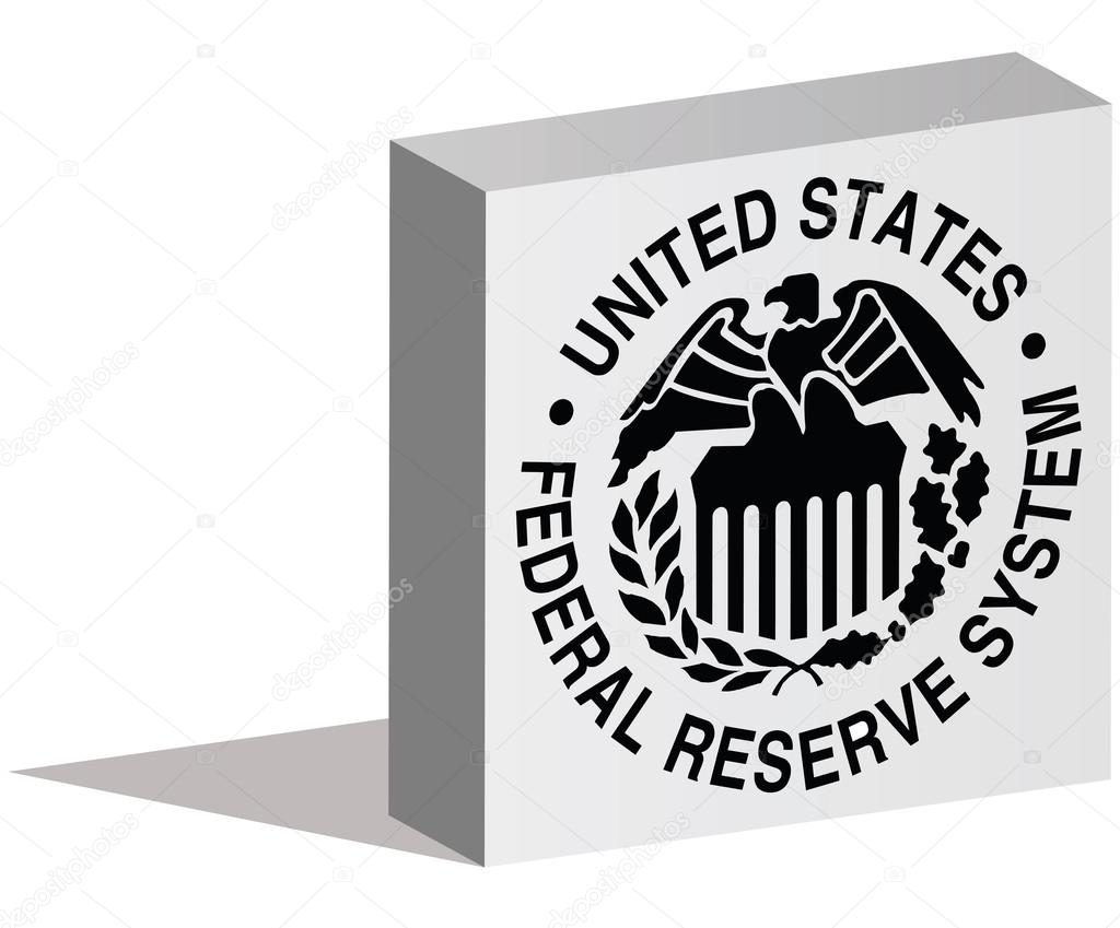 ISTANBUL, TURKEY - AUGUST 06, 2015: Federal Reserve System logotype in 3d form and placed on white background. The Federal Reserve System (also known as the Federal Reserve, and informally as the Fed) is the central banking system of the United State