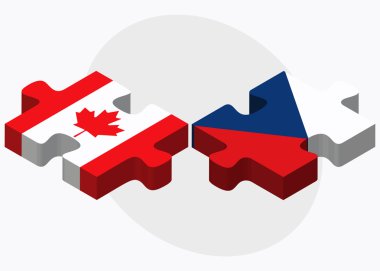 Kanada ve Çek Cumhuriyeti bayrakları