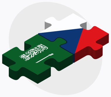 Suudi Arabistan ve Çek Cumhuriyeti bayrakları