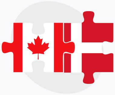 Kanada ve İngiltere Danimarka bayrakları