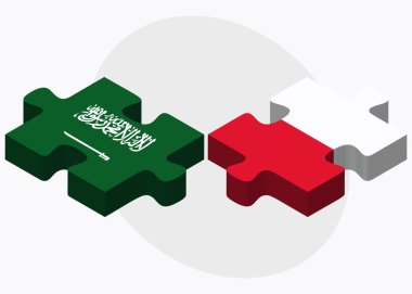 Suudi Arabistan ve Polonya bayrak