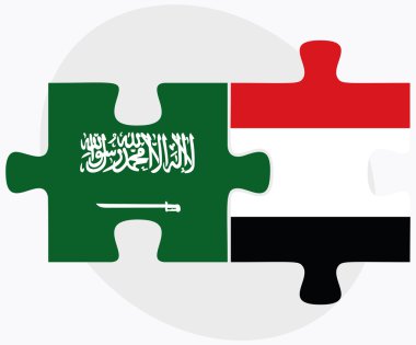 Suudi Arabistan ve Yemen bayrakları