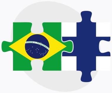 Brezilya ve Finlandiya bayrakları