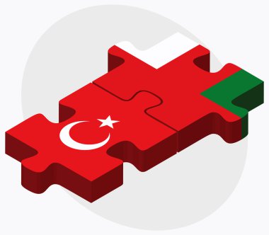 Türkiye ile Umman bayrakları