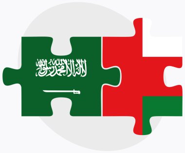 Suudi Arabistan ve Umman bayrakları 