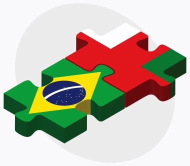 Brezilya ve Umman bayrakları 