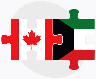 Kanada ve Kuveyt bayrakları