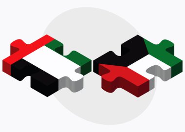 Birleşik Arap Emirlikleri ve Kuveyt bayrakları