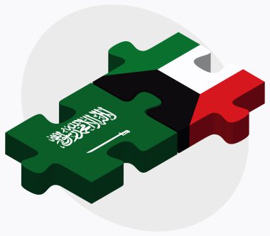 Suudi Arabistan ve Kuveyt bayrakları