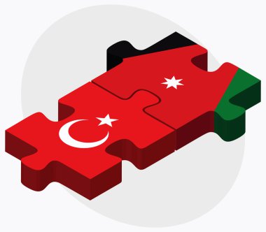 Türkiye ve Jordan bayrakları