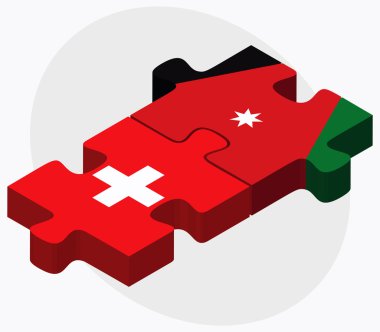 İsviçre ve Jordan bayrakları