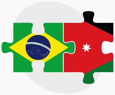 Brezilya ve Jordan bayrakları