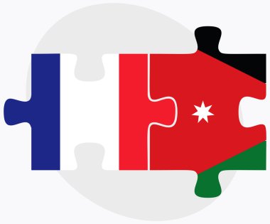 Fransa ve Jordan bayrakları