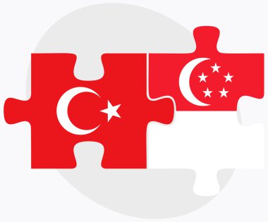 Türkiye ve Singapur bayrakları