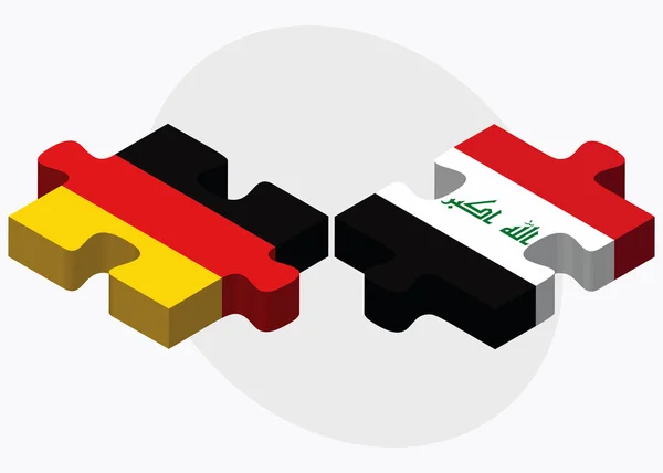 Almanya ve Irak bayrakları — Stok Vektör