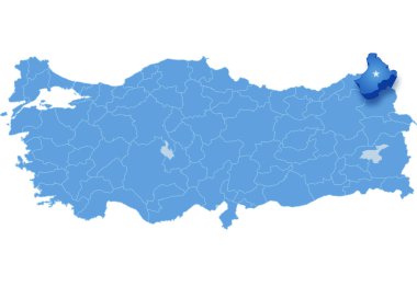 Türkiye, Ardahan Haritası