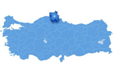 Map of Turkey, Sinop  clipart