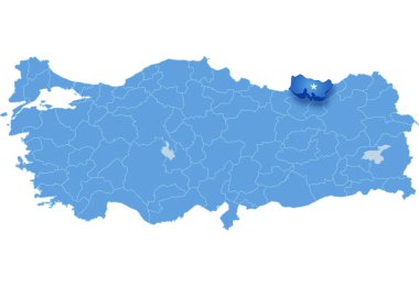 Türkiye, Trabzon Haritası