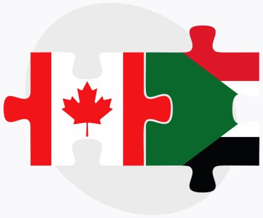 Kanada ve Sudan bayrakları