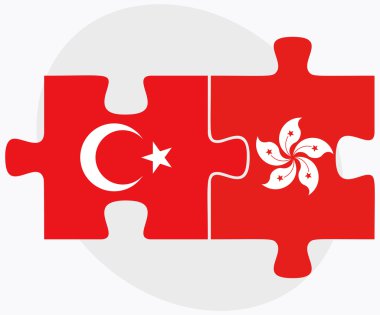 Türkiye ve Hong Kong Sar China bayrakları