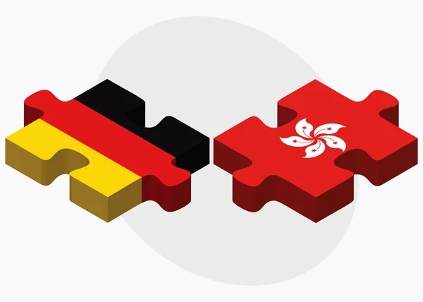 Alemania y Hong Kong SAR China — Vector de stock