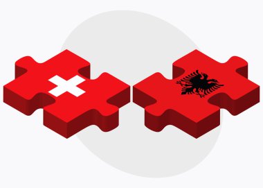 İsviçre ve Arnavutluk bayrakları
