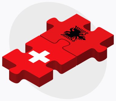 İsviçre ve Arnavutluk bayrakları