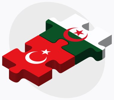 Türkiye ve Cezayir bayrakları