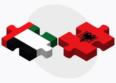 Birleşik Arap Emirlikleri ve Arnavutluk bayrakları