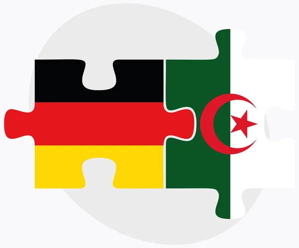 Duitsland en Algerije vlaggen — Stockvector