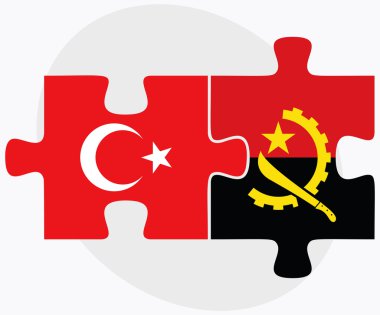 Türkiye ve Angola bayrakları 