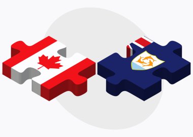 Kanada ve Anguilla bayrakları