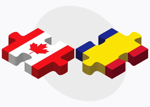 Kanada i Andora flagi — Wektor stockowy