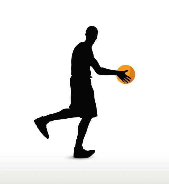 Jugador de baloncesto — Vector de stock