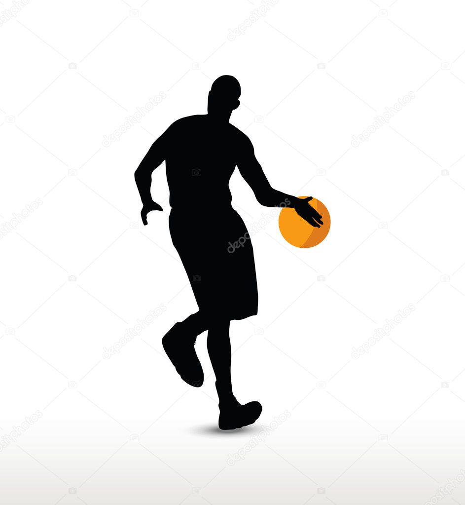 バスケット ボール選手ストックベクター ロイヤリティフリーバスケット ボール選手イラスト Depositphotos