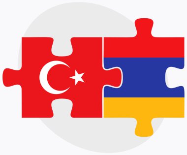 Türkiye ve Ermenistan bayrakları