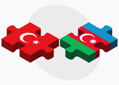 Türkiye ve Azerbaycan bayrakları