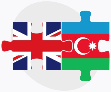 Birleşik Krallık ve Azerbaycan bayrakları