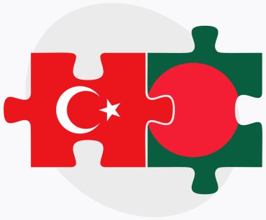 Türkiye ve Bangladeş bayrakları