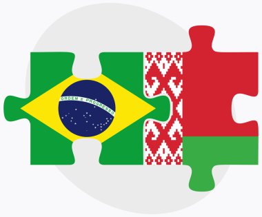 Brezilya ve Beyaz Rusya bayrakları