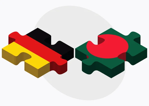 Drapeaux Allemagne et Bangladesh — Image vectorielle