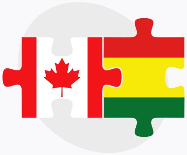Kanada ve Bolivya bayrakları