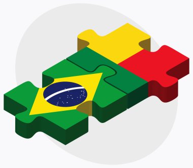 Brezilya ve Benin bayrakları