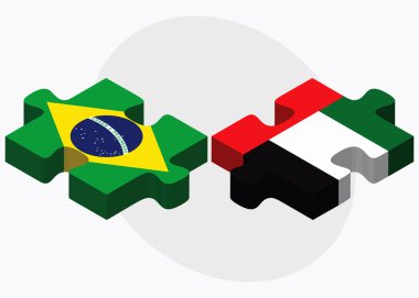 Birleşik Arap Emirlikleri ve Brezilya bayrakları