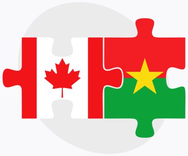 Kanada ve Burkina Faso bayrakları