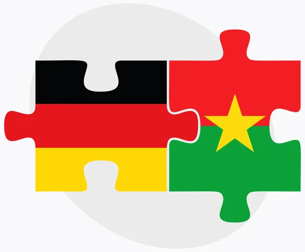 Deutschland und die burkina faso — Stockvektor