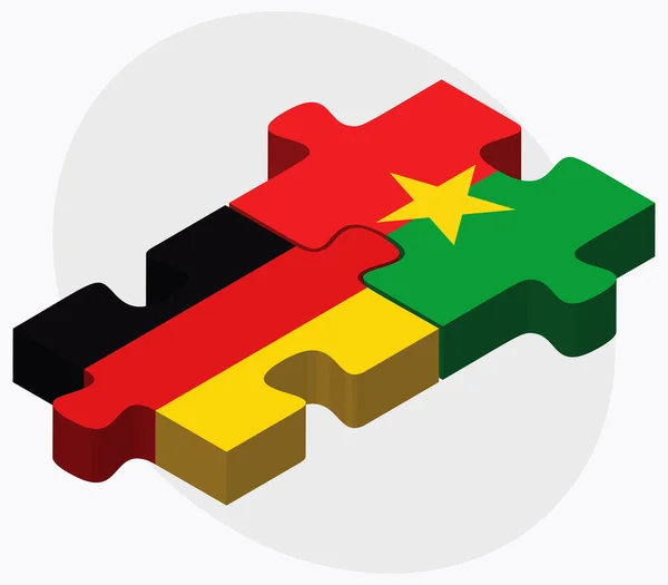 Deutschland und die burkina faso — Stockvektor