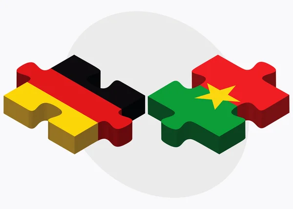 Tyskland och Burkina Faso — Stock vektor